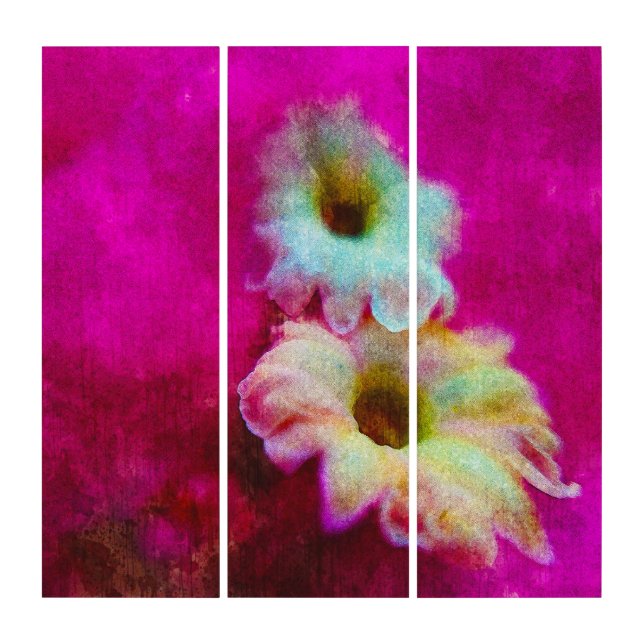 Blossoms in pink    triptych (Front)