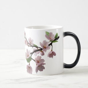 Blossoms in the Rain – Elegant Cherry Blossom Color Morph Mug