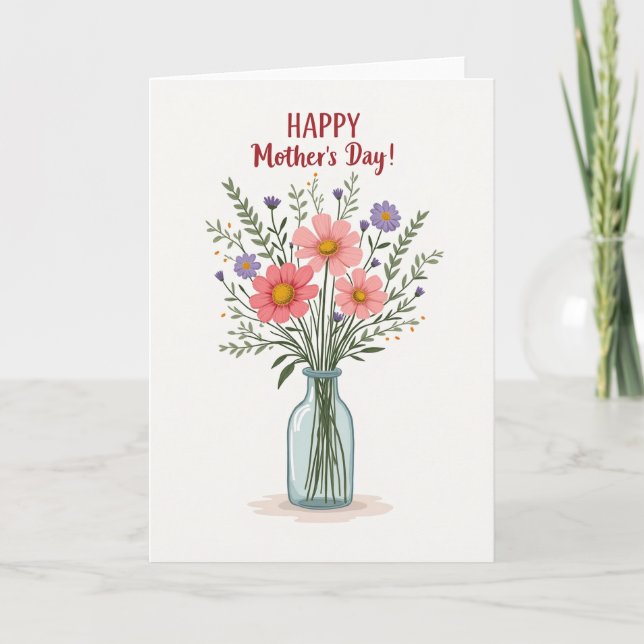 Blossoms Mothers Day Card (Front)