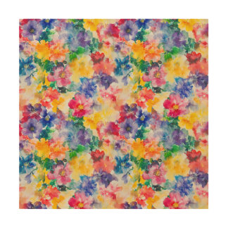 Blossoms of Color Wood Wall Art