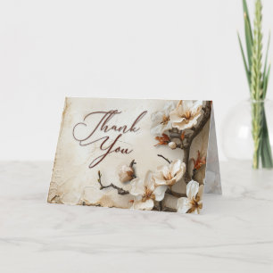 Blossoms Of Gratitude Blank Thank You Card