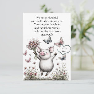 Blossoms of Joy Thank You Card