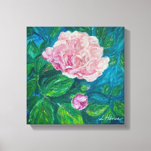 Blossoms of Love Rose  Canvas Print