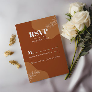 Blossoms of Love : Simple Abstract Leaves RSVP