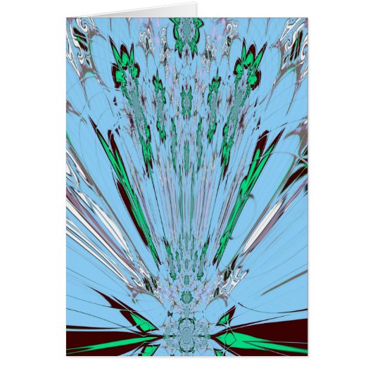 Blossoms of Serenity: Beautiful Aqua Blue Floral (Front)