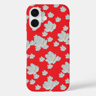 Blossoms On Red      iPhone 16 Case