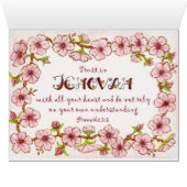 Blossoms~Serve Jehovah Scripture~Big Card 2 (Inside Horizontal (Bottom))