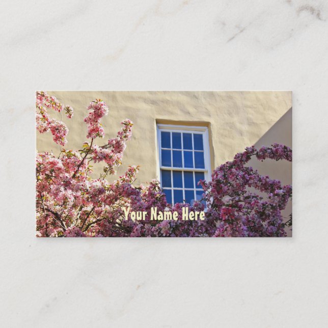 Blossoms & Window Business Card (Front)