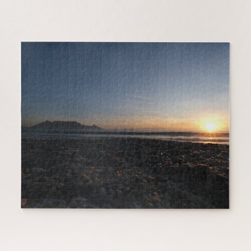 Blouberg Beach Table Mountain Sunset Jigsaw Puzzle