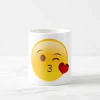 Blow a kiss emoji mug