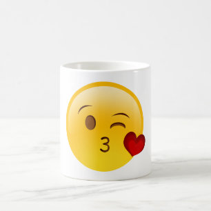 Blow a kiss emoji mug