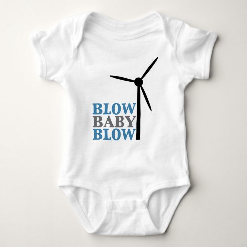 blow baby blow wind energy baby bodysuit
