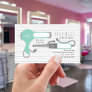 Blow Dryer Curling Iron Hair Stylist Appointment Business Card