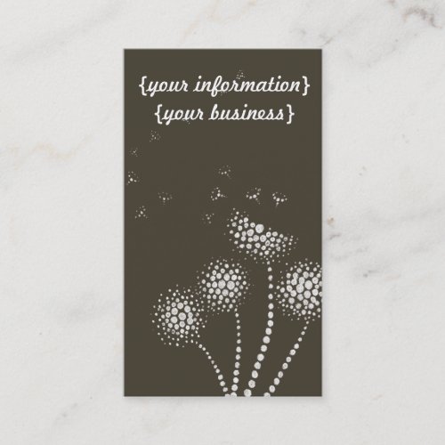 blow em away with blowing flowers business card