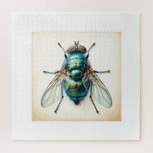 Blow Fly IREF1808 1 _ Watercolor Jigsaw Puzzle
