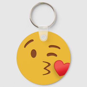 Blow Kiss Emoji Keychain