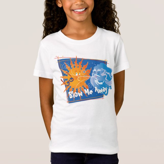 Blow Me Away Weather Girl T-Shirt (Front)
