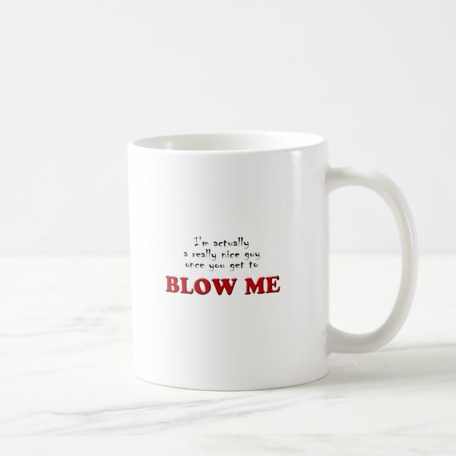 Blow-me Coffee Mug (Right)