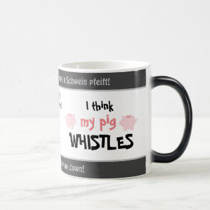 Blow me down - silly translated German saying! Color Morph Mug