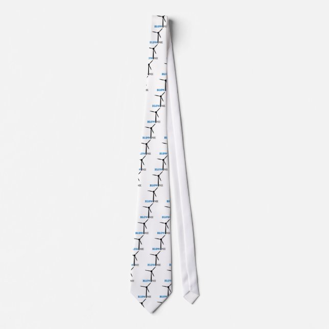 blow me wind turbine neck tie (Front)
