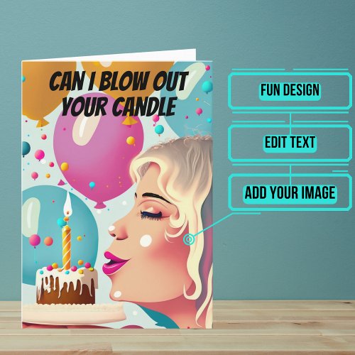 Blow Out Your Candle Boyfriend Birthday Card