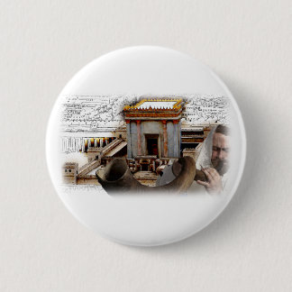Blow the Shofar in Zion Pinback Button