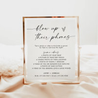 Blow Up Their Phone Sign | Wedding Photo Game