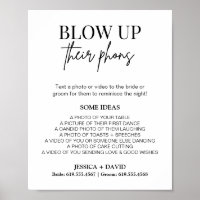 Blow Up Their Phone Sign | Wedding Photo Hunt Game