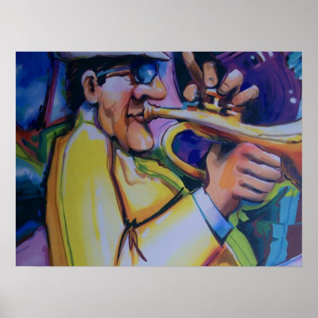 blow your funky horn poster (Front)