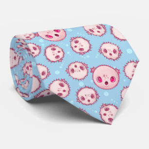 Blowfish and Bubbles Neck Tie