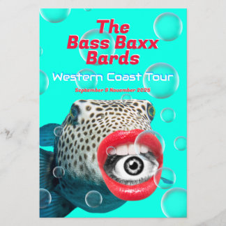 Blowfish Punk Rock Band Tour Poster Flyer