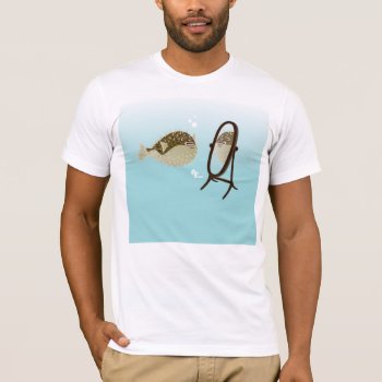 Blowfish T-shirt Blue by flopsock at Zazzle