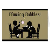 Blowing Bubbles Card (Front Horizontal)