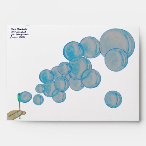 Blowing Bubbles Envelope