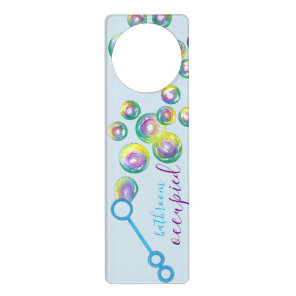 Blowing Bubbles Iridescent Rainbow Bubble Wand Door Hanger