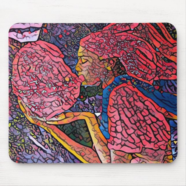 Blowing Bubbles Mouse Pad (Front)