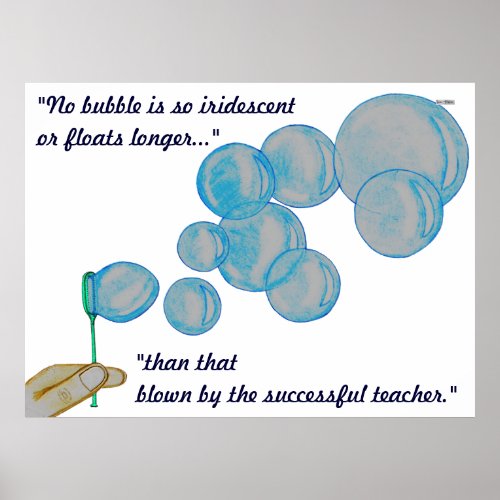 Blowing Bubbles Poster