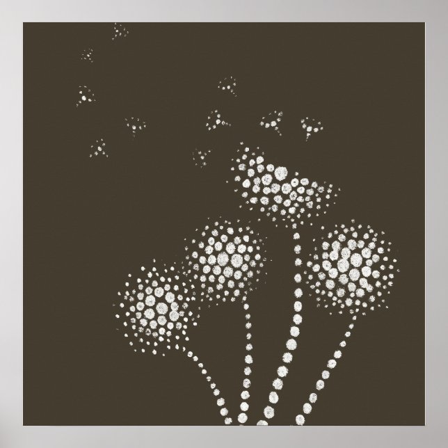 blowing flowers poster (Front)