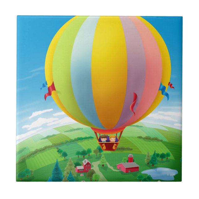 Blowing In The Wind Ceramic Tile (Front)