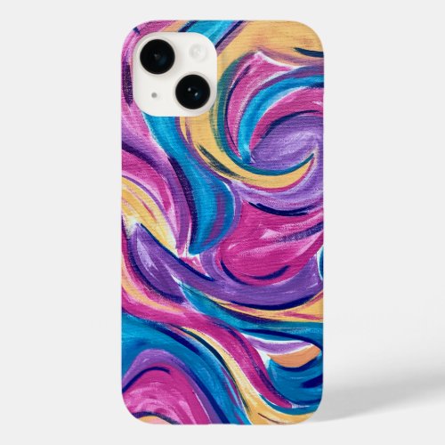 Blowing In The Wind_Hand Painted Abstract Art Case_Mate iPhone 14 Case