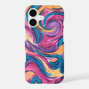 Blowing In The Wind-Hand Painted Abstract Art iPhone 17 Case