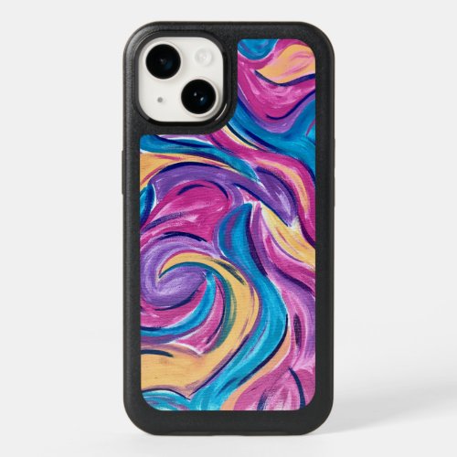 Blowing In The Wind_Hand Painted Abstract Art OtterBox iPhone 14 Case