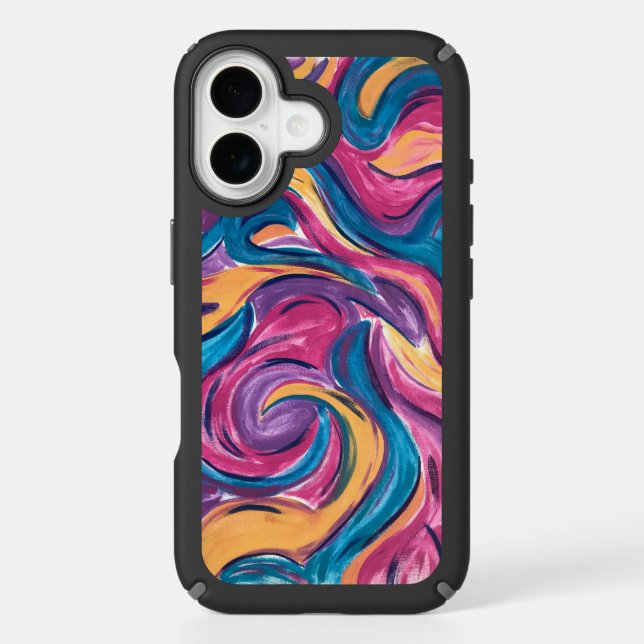 Blowing In The Wind-Hand Painted Abstract Art Speck iPhone Case (Front)