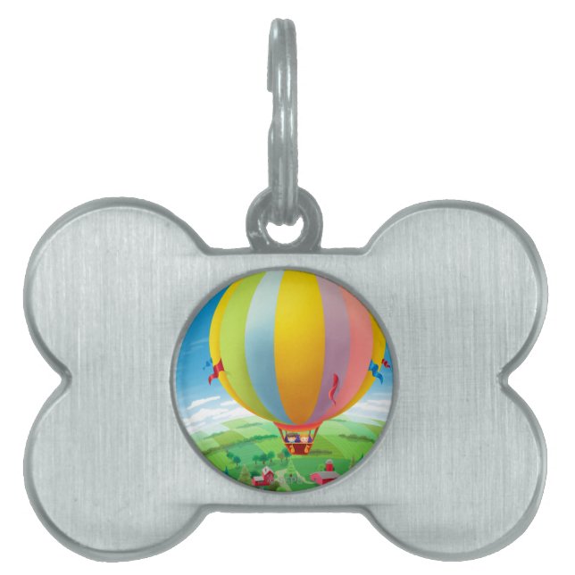 Blowing In The Wind Pet Name Tag (Front)