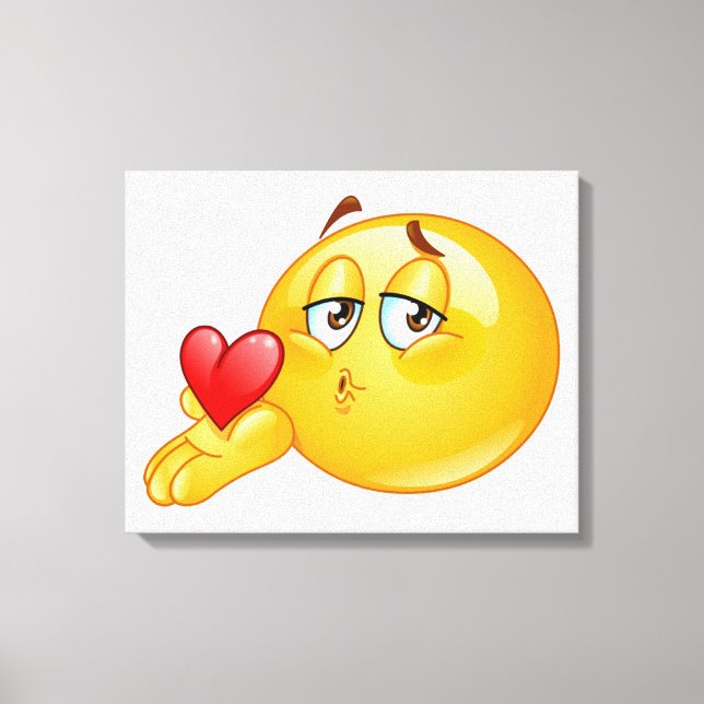Blowing Kisses Canvas Print (Front)