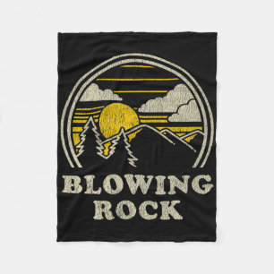 Blowing Rock North Carolina Nc T Shirt Vintage Hik Fleece Blanket