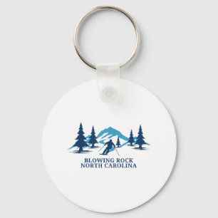 Blowing Rock North Carolina Ski Resort Skiing Skie Keychain