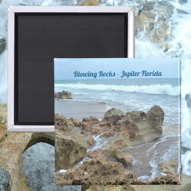 Blowing Rocks Jupiter Florida Photographic Magnet (Creator Uploaded)