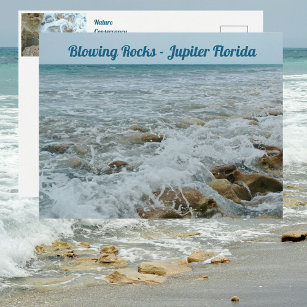 Blowing Rocks Jupiter Florida Postcard
