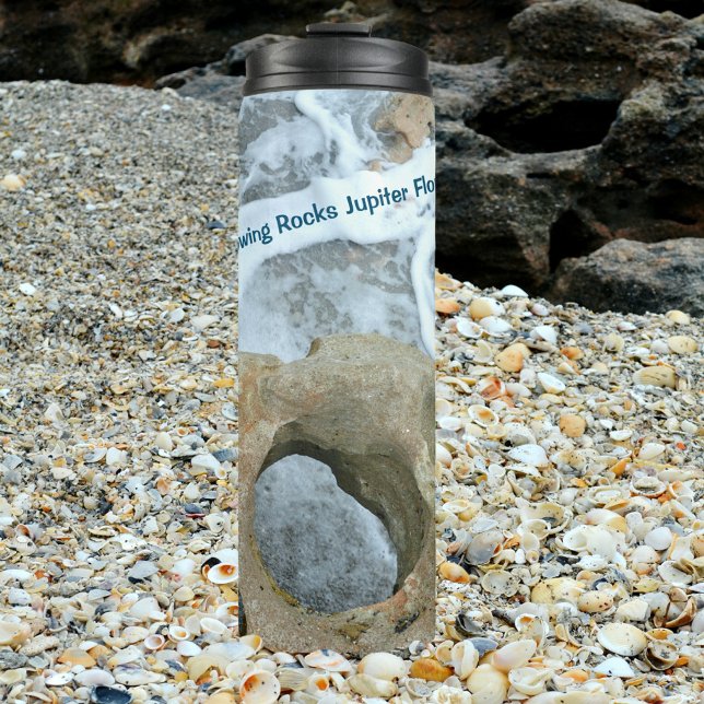 Blowing Rocks Jupiter Florida Swirling Ocean Rock Thermal Tumbler (Creator Uploaded)